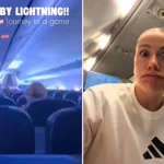 The Wales women's football team's plane was struck by lightning mid-flight to a World Cup qualifier - screams rang out as a blue bolt shot through the cabin and the pilot made an emergency landing in Italy.