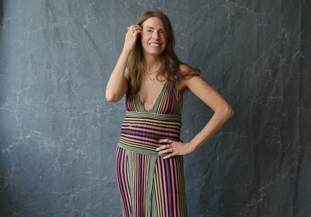 A Manchester mum wore a £1,000 Missoni gown to Aldi after a dare - her viral video hit 14,500 views and is inspiring women to stop saving clothes for special occasions.