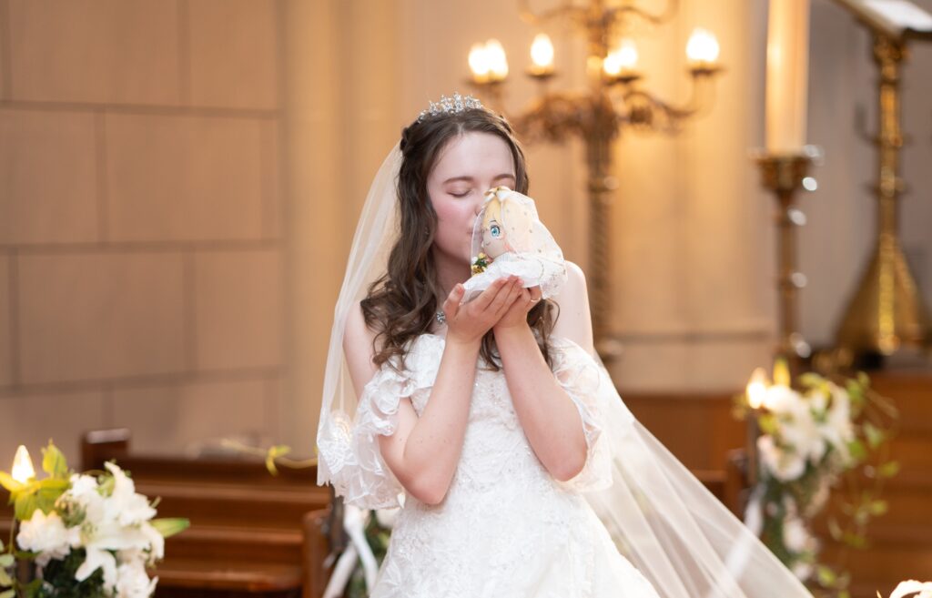A French woman who fell in love with a manga character has married her in a 2D solo wedding in Tokyo - and is clapping back hard at trolls who are calling her delusional.