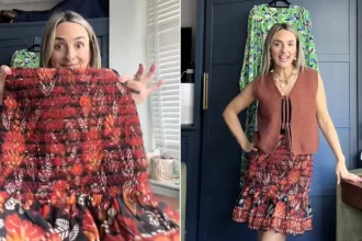 Self-confessed "shopaholic" Holly Wood reveals how she nabbed a £168 designer skirt from one of her favourite brands for just £6 in a Manchester charity shop.