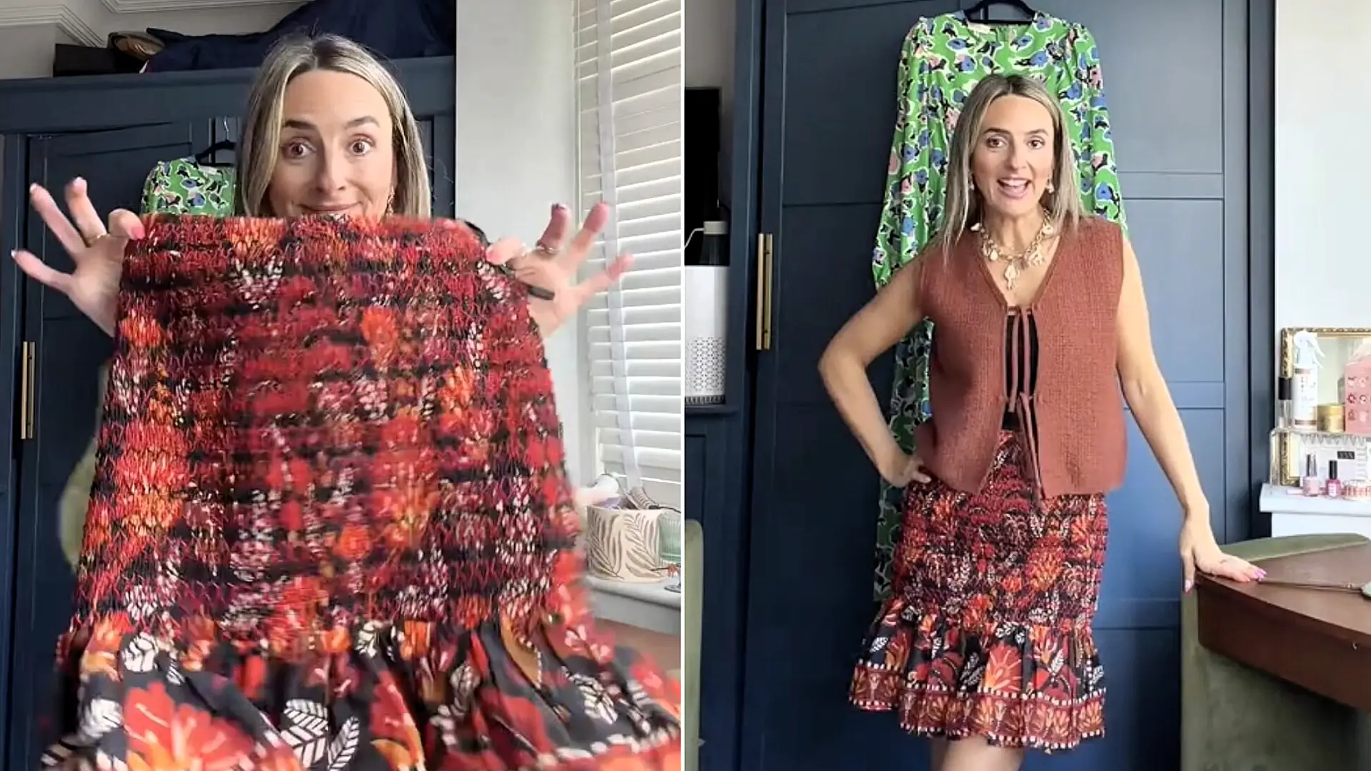 Self-confessed "shopaholic" Holly Wood reveals how she nabbed a £168 designer skirt from one of her favourite brands for just £6 in a Manchester charity shop.