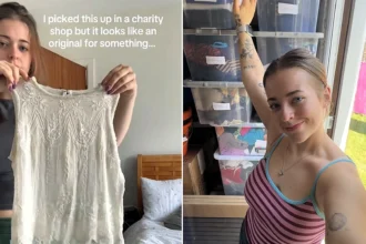 A student who flogged a 30p vintage Jane Norman dress for £50 now rakes in up to £2,500 a month reselling clothes in part-time hours - after a £40 bundle changed everything.