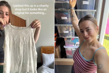 A student who flogged a 30p vintage Jane Norman dress for £50 now rakes in up to £2,500 a month reselling clothes in part-time hours - after a £40 bundle changed everything.