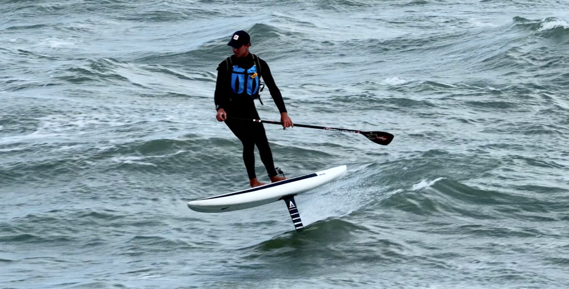 Adventurer Guy Bridge foil-boarded 250 miles along the UK coast in under 20 hours - even joined for one leg by his eight-month pregnant wife. Next up: the Channel.