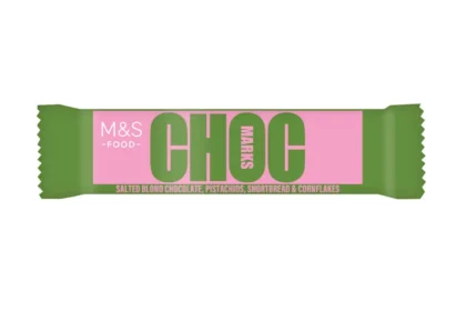M&S has launched a snack-sized 50g version of its viral Blond Chocolate and Pistachio Choc Marks bar for £1.40 - and chocolate fans are already going wild over the smaller treat.