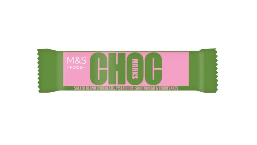 M&S has launched a snack-sized 50g version of its viral Blond Chocolate and Pistachio Choc Marks bar for £1.40 - and chocolate fans are already going wild over the smaller treat.
