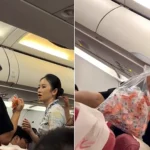 A considerate dad won praise after handing out earplugs to fellow passengers and apologising in advance in case his eight-month-old baby cried on a night flight in China.
