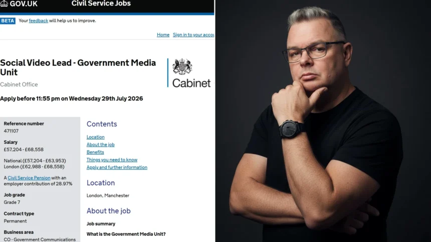 The UK Government has been slammed after advertising a social media job paying up to £21k more than a role protecting nuclear submarines from cyber attacks.