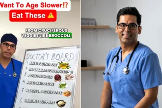 A Harvard-trained doctor has revealed the eight cheap, everyday foods that could slow the ageing process - and most are already sitting in your kitchen right now.