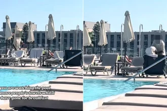 A hotel worker in Rhodes has gone viral for clearing towels off "reserved" sunbeds every morning - and holidaymakers can't get enough of the crackdown on the sunbed wars.
