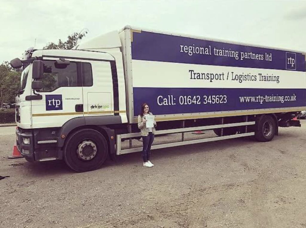 Woman who dreamed of being a bin man as a kid now drives 44 tonne trucks for a living, proving male doubters wrong and earning £5,000 a month.