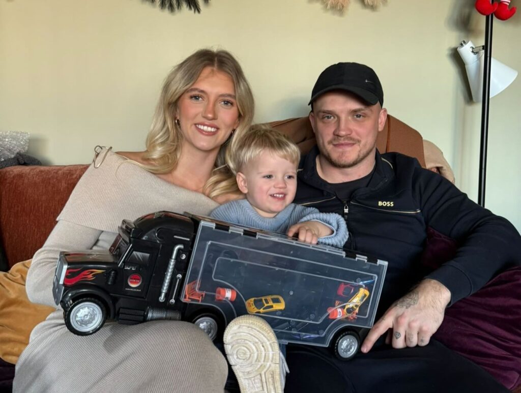 Eyelash tech trolled for her cosy garden home birth - which critics said would make neighbours think she was having an exorcism - was rushed to hospital in the end.