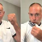 Superfan cheered England's 3-2 World Cup win over Mexico in total silence at 4am to avoid waking his kids - before starting work at 5:30am on just two hours' sleep.