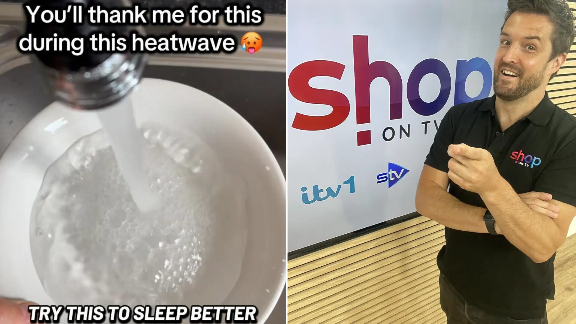 A man's viral cooling hack - just a bowl of cold water on the windowsill - claims to drop room temperature without switching on a fan or air con.A man's viral cooling hack - just a bowl of cold water on the windowsill - claims to drop room temperature without switching on a fan or air con.