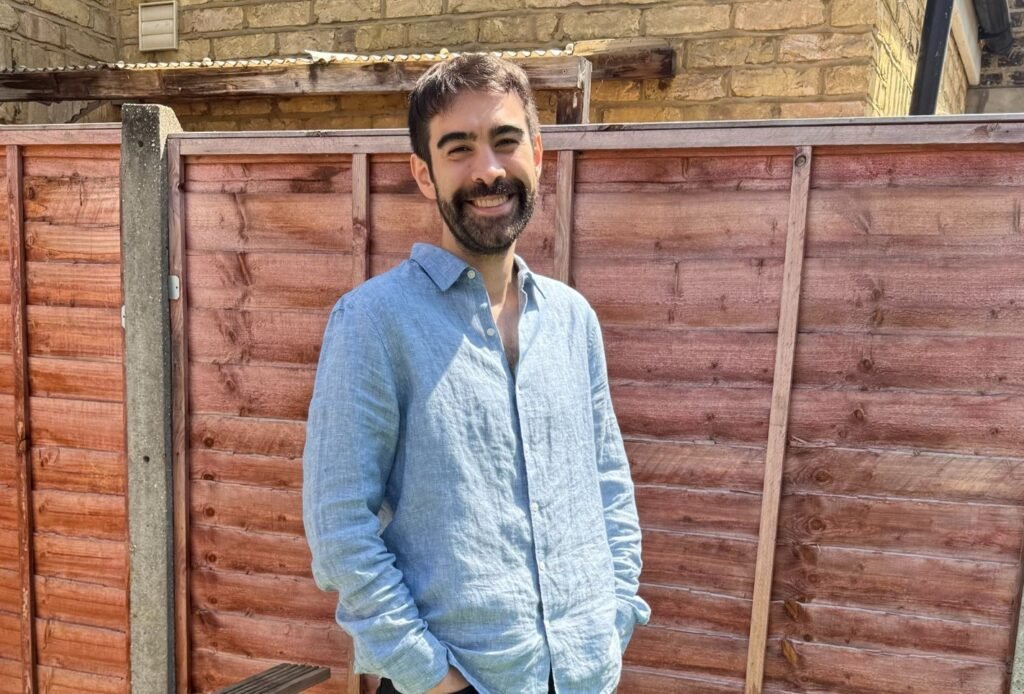 American who moved to the UK claims the decision 'saved' his life after he lost over nine stone in just over a year - and he says it's all down to eating good old British food.