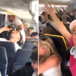 A woman expecting a peaceful flight to Ibiza was stunned when it turned into a booze-fuelled party with dangling speakers, tequila and passengers dancing in the aisle.