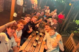 Pub landlord's accountant left with a nightmare after he promised customers a free shot for every England World Cup goal, with the Three Lions netting 13 so far.