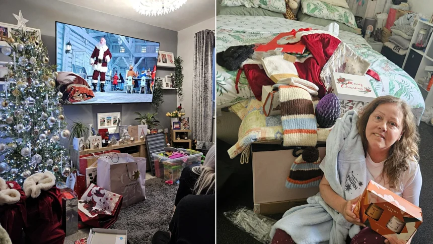 Gran, 54, finishes all her Christmas shopping seven months early, sticking to an £800 budget for seven family members by buying gifts all year round.