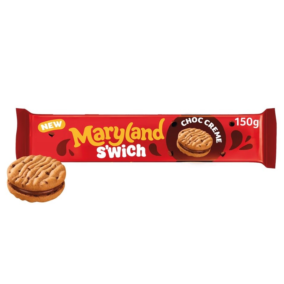 Terry's Chocolate Orange has entered the biscuit aisle for the first time with Maryland S'wich, featuring chocolate chip cookie sandwiches filled with its signature chocolate orange cream