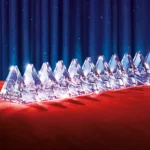 Toblerone has unveiled perhaps its most extravagant creation yet - a dazzling version of its famous chocolate bar crafted entirely from Swarovski crystals.