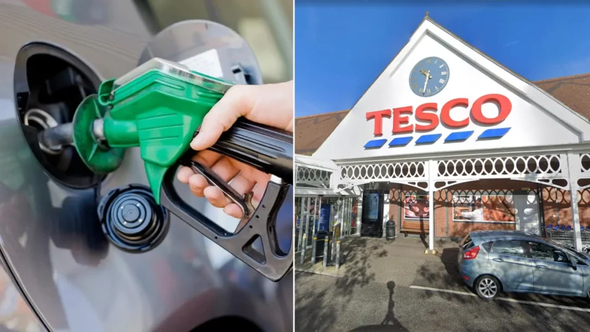 Tesco offers 5% off fuel worth up to 8p per litre for shoppers spending £60 in-store by August 16 as UK households battle rising costs