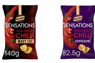 Walkers has expanded its popular Sensations Thai Sweet Chilli range with new Wavy Cut crisps and Poppadoms, offering fans fresh textures alongside the iconic flavour for £2.50.