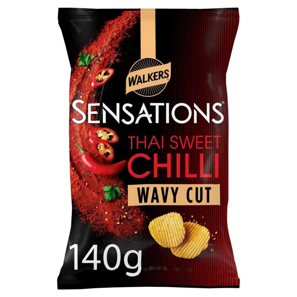 Walkers has expanded its popular Sensations Thai Sweet Chilli range with new Wavy Cut crisps and Poppadoms, offering fans fresh textures alongside the iconic flavour for £2.50.