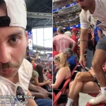 Influencer Jacob Abrams Cohen has sparked backlash after "running a 5K" by spinning in his seat at the World Cup, bumping into fans trying to watch the game.