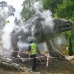 The world's first life-sized dinosaur sculptures have been saved from the at-risk register after a £27m project restored the 172-year-old Victorian icons.