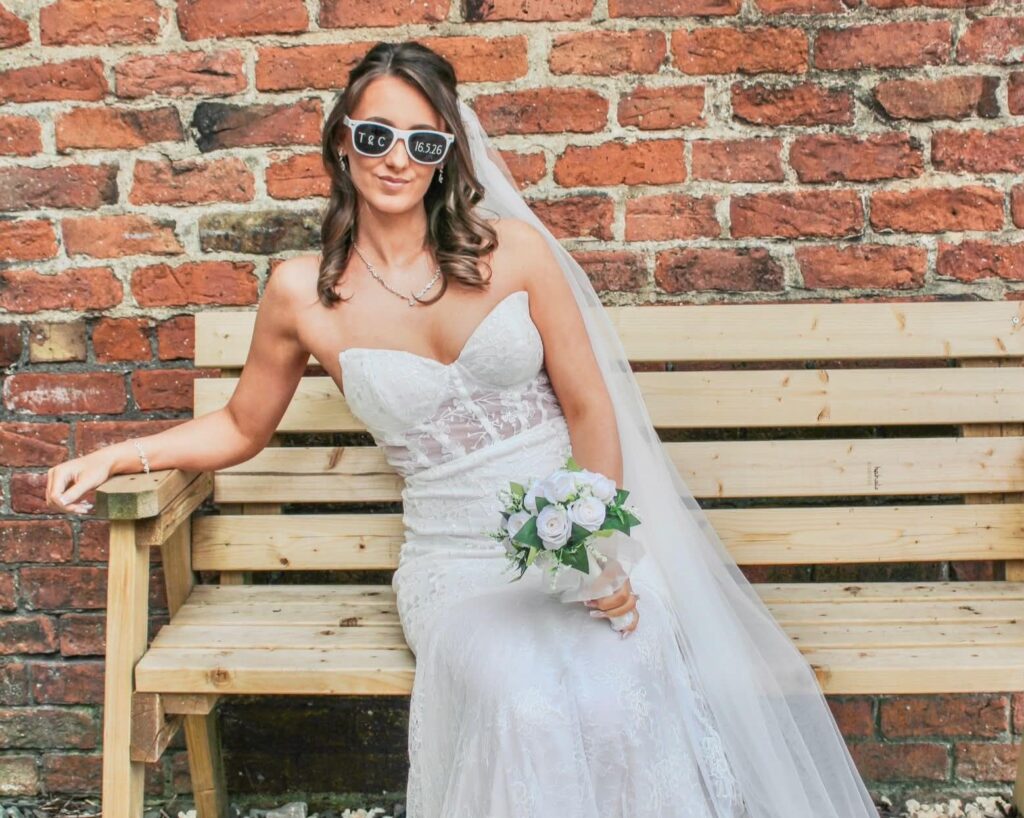 Bride ties the knot in a £15 Shein dress bought online, saving thousands and keeping her entire wedding budget to just £1,700.