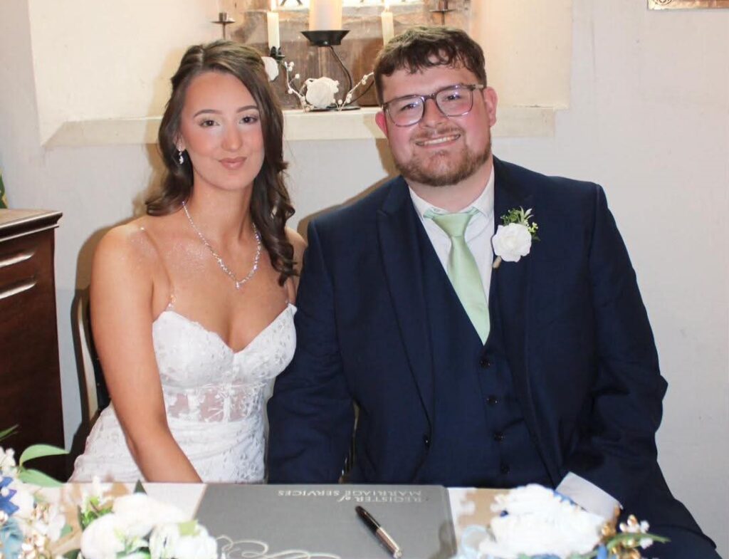 Bride ties the knot in a £15 Shein dress bought online, saving thousands and keeping her entire wedding budget to just £1,700.