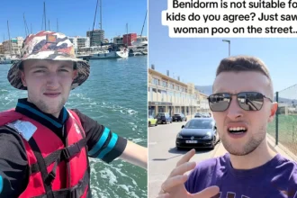 A Brit living in Benidorm is urging families to stay away this summer as it "isn't safe for kids" - claiming he saw a drunk woman defecating in the street at 9am.