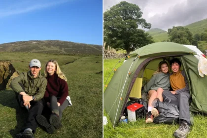 Couple ditch city life for a tiny off-grid Welsh island with just four residents and 500 sheep, saving half their salary thanks to rock-bottom living costs.