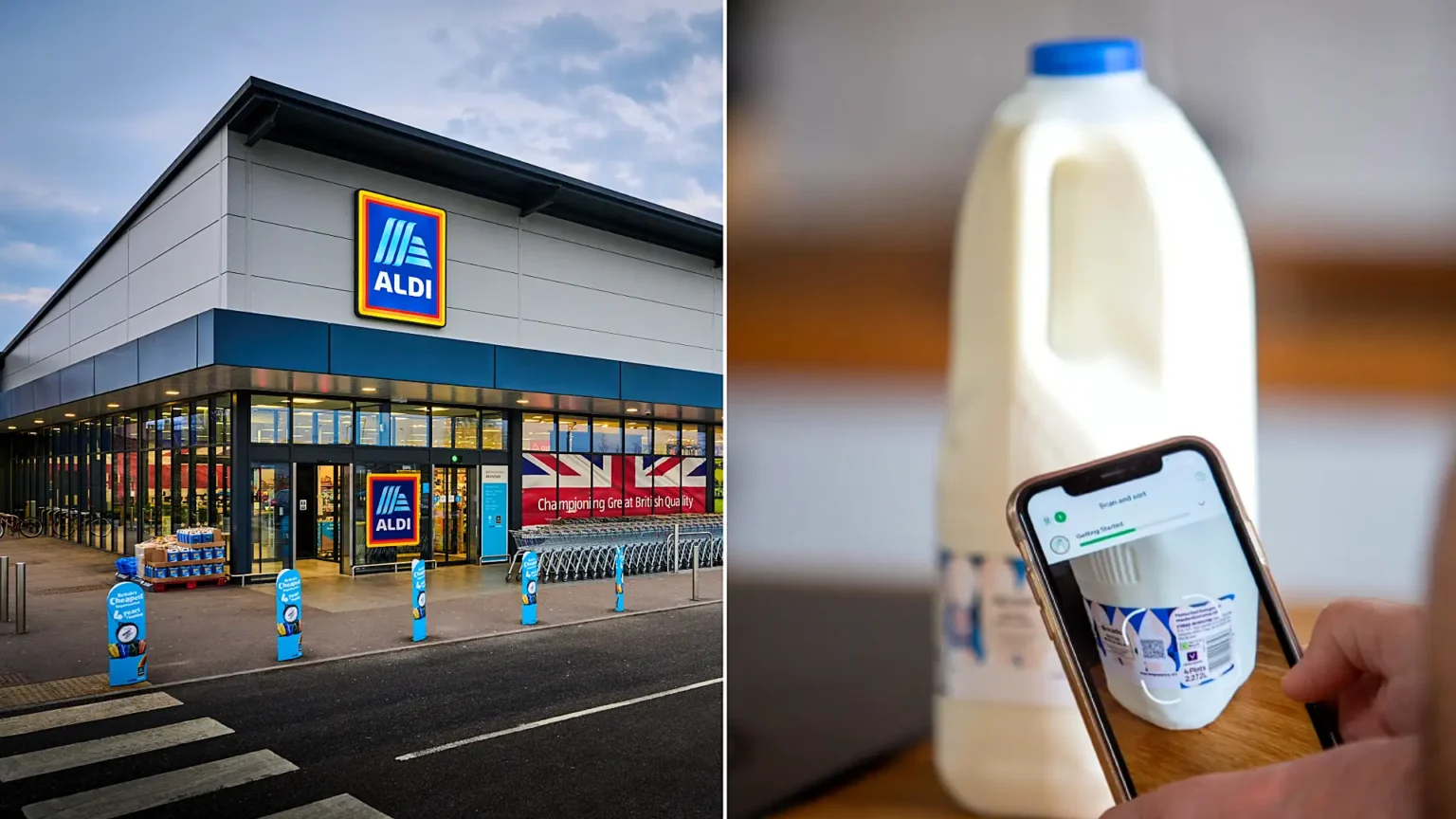 Aldi is trialling smart milk bottles with invisible fluorescent tags that let packaging be tracked through the recycling system - and shoppers do not need to do a thing.