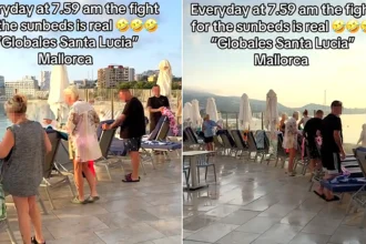 Brit exposes 6am sunbed 'carnage' at his Mallorca hotel - he claims it has 170 rooms but only 130 loungers, with all of them gone within five minutes.