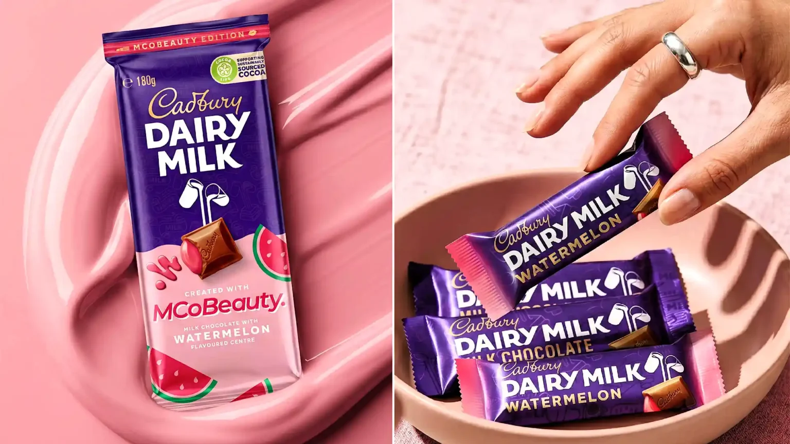 Brits are divided after Cadbury unveiled a bizarre watermelon Dairy Milk with a hot-pink fondant centre - but there is a catch for anyone wanting to try it.
