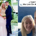 A couple who met and married on a cruise ship now live permanently at sea - spending up to £7,500 a month and not setting foot on land for 900 nights.