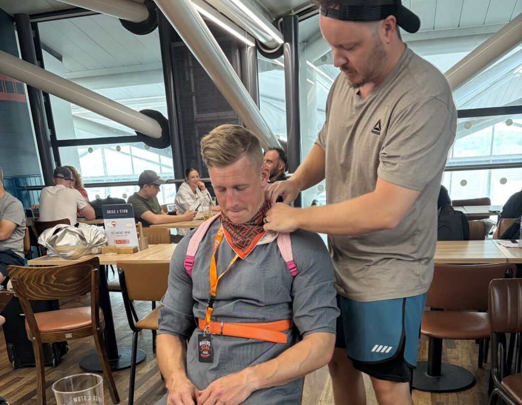 Groom posed as an easyJet flight attendant and even helped collect rubbish on a plane after his stag do pals made him dress up in a Vinted frock for a Benidorm trip.