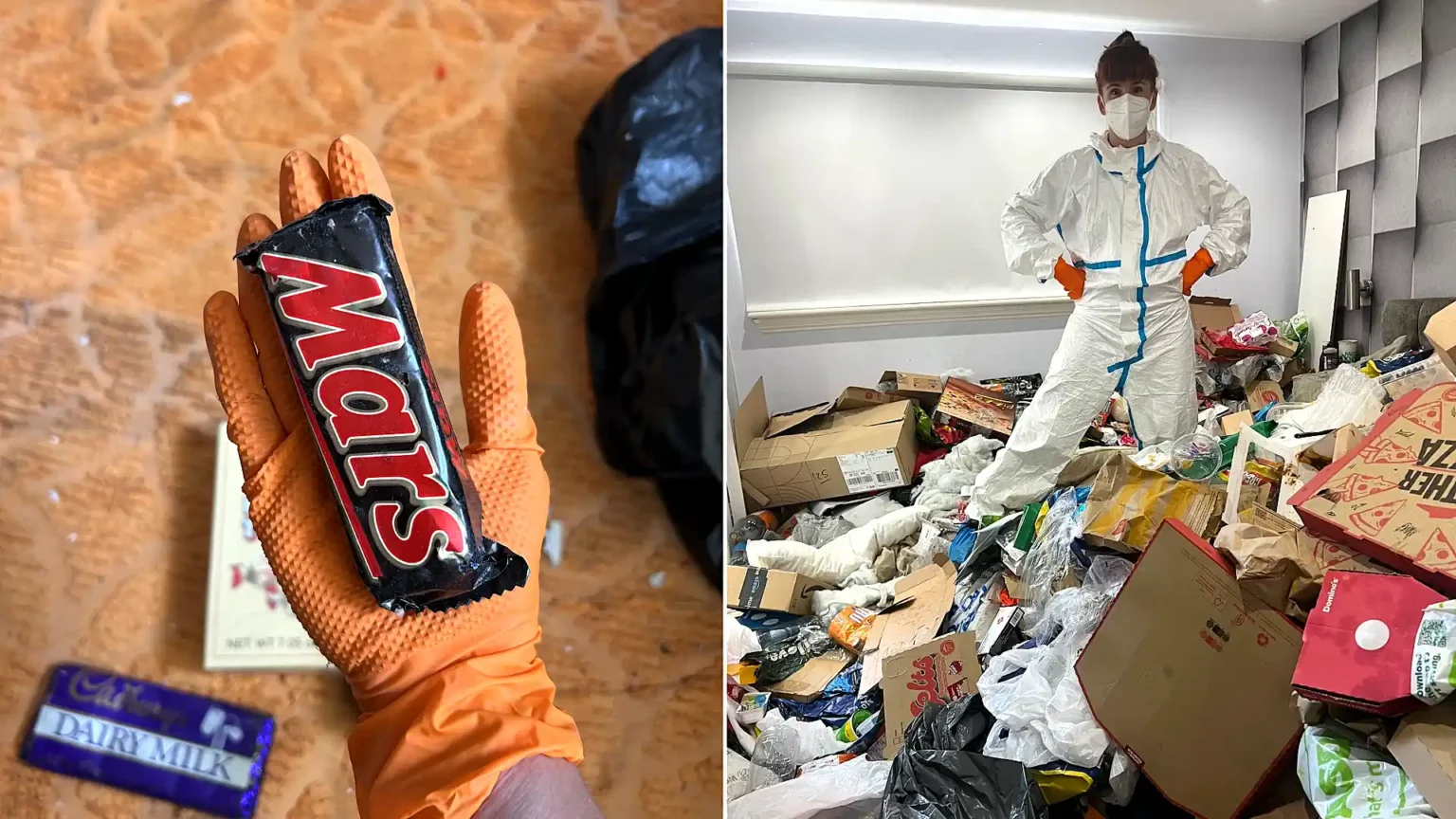 A cleaner clearing a hoarder's home was stunned by a 1991 Mars bar dwarfing today's version - a striking illustration of shrinkflation that has racked up 700,000 views.