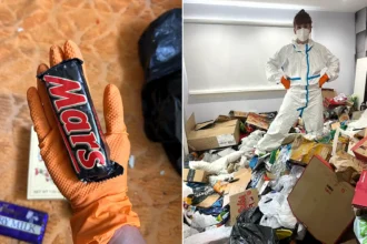 A cleaner clearing a hoarder's home was stunned by a 1991 Mars bar dwarfing today's version - a striking illustration of shrinkflation that has racked up 700,000 views.