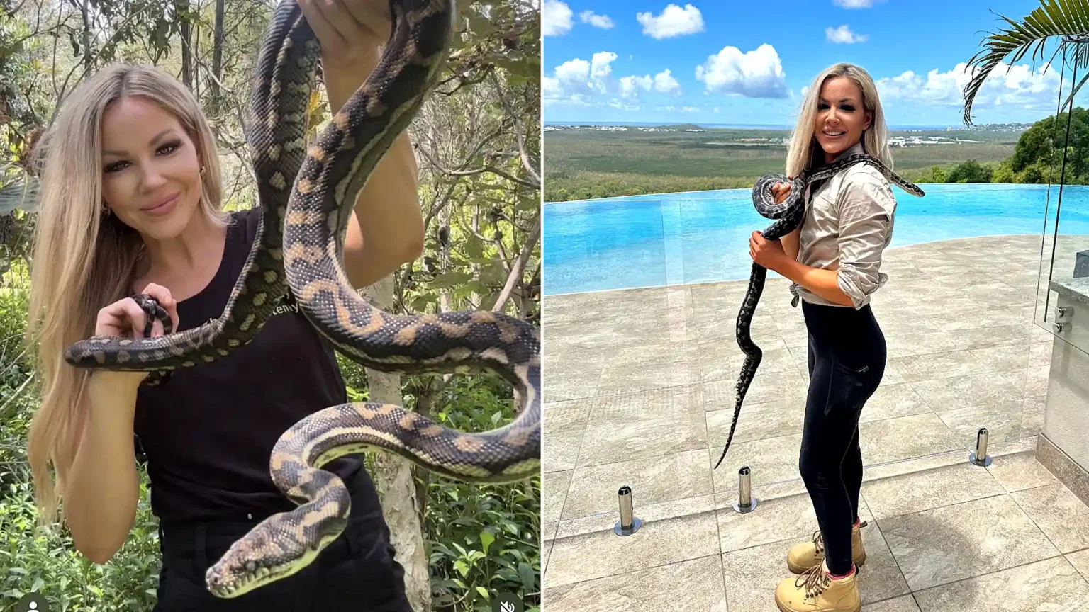 A mum-of-two who risks her life catching some of the world's deadliest snakes says the worst part of the job isn't the reptiles - but the men she encounters.