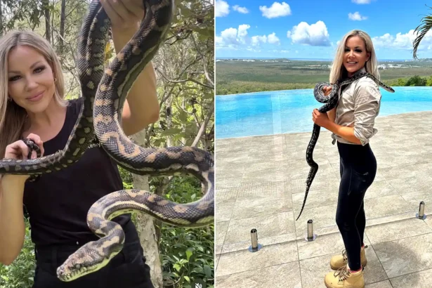 A mum-of-two who risks her life catching some of the world's deadliest snakes says the worst part of the job isn't the reptiles - but the men she encounters.