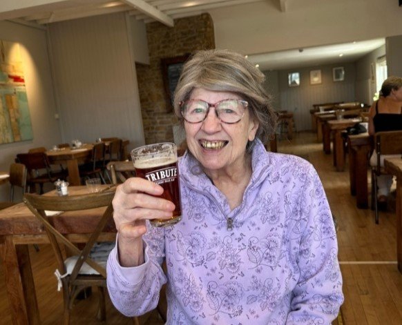 Granddaughter builds gran, 95, a £70,000 annexe in the family garden to save her from a care home - complete with a nightly brandy and sweet treat.