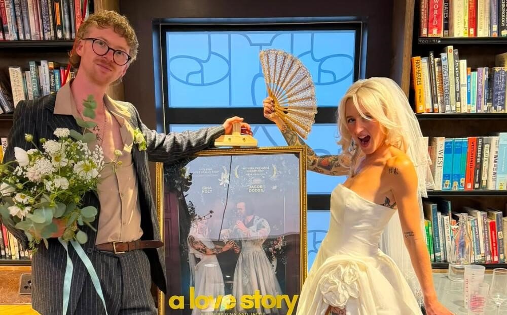 Bride who bought her dream wedding dress for just £2 at a charity shop pop-up is urging others to ditch designer gowns - after having it altered into a one-of-a-kind design.