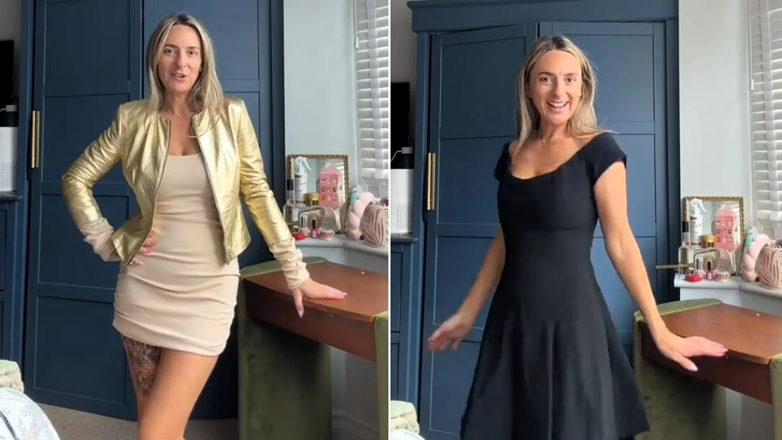 A self-confessed shopaholic has bagged nearly £1,000 worth of designer clothing for just £40 - including a £499 leather jacket for under a tenner.