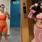 Woman who thought she would never have abs due to genetics went from a size 14 to XS with a ripped six-pack - and insists the secret is not in the gym but the kitchen.