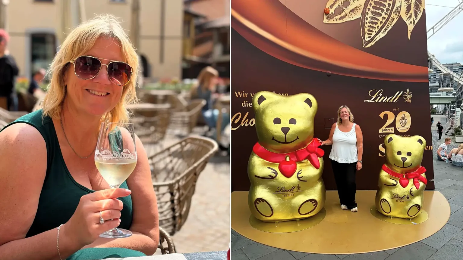 Woman flew from Manchester to Germany and back before bedtime without taking a day off work - and the whirlwind Cologne trip cost her just £145 including flights and food.