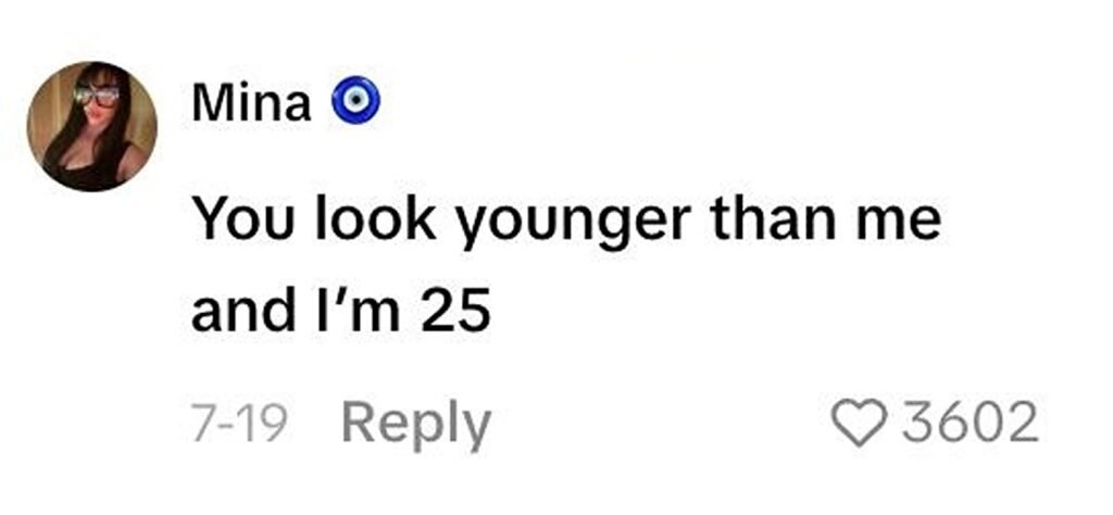 Social media comment on the post of Inked granny, 60, reveals the free anti-ageing habits she does daily that leave people thinking she is 20 years younger - and once saw her mistaken for her daughter's sister.