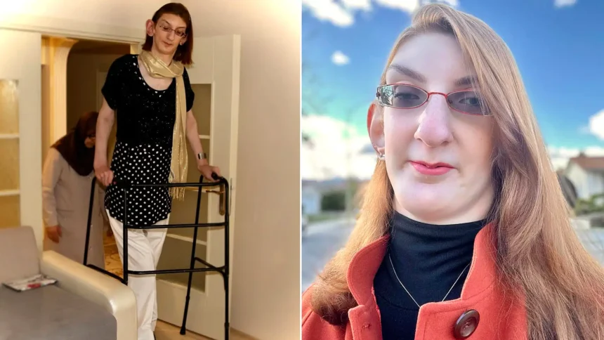 World's tallest woman told her lifelong diagnosis was wrong at 29 - she is now one of just six known cases of a mystery condition with no known cause.