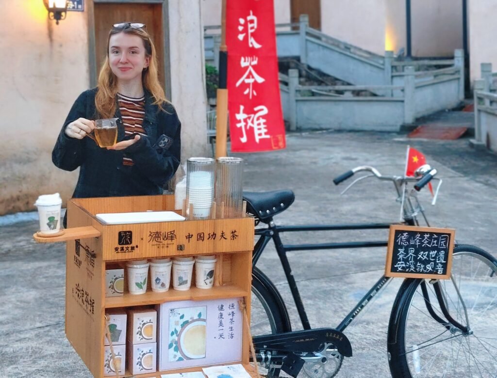 A solo-travelling Brit has revealed how she stays with locals for free across China - but admits they often treat her like a zoo animal at first.